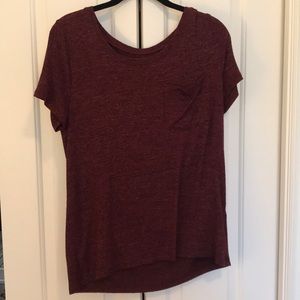 Abercrombie maroon tee